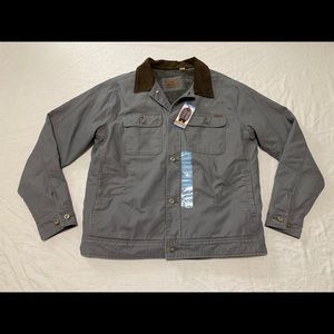 Woolrich Men's Slate Canvas Sherpa Jacket